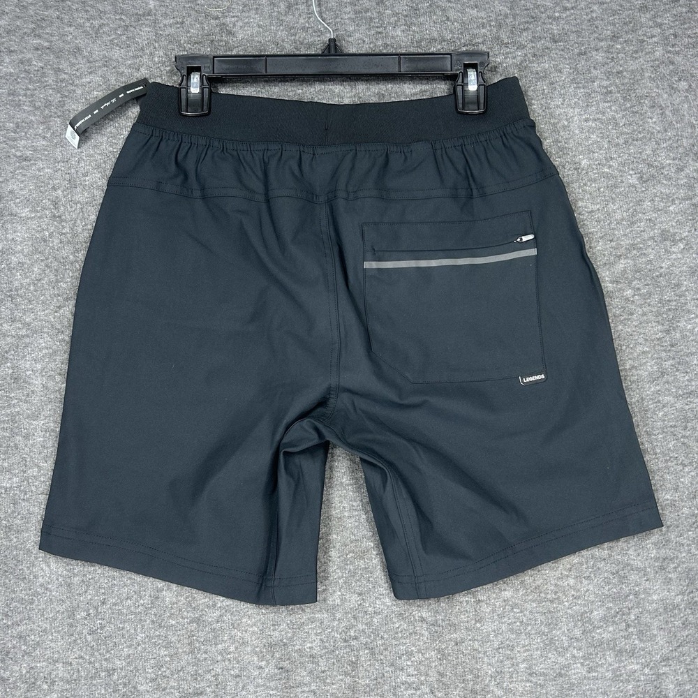 Legends Aviation Shorts Mens M Black 8" Inseam Performance Athletic Prize picks - Picture 8 of 9